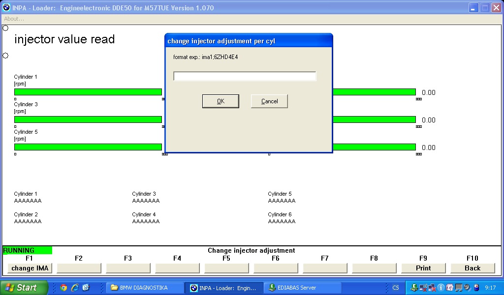 Takto jsem se pokusil zapsat IMA kód