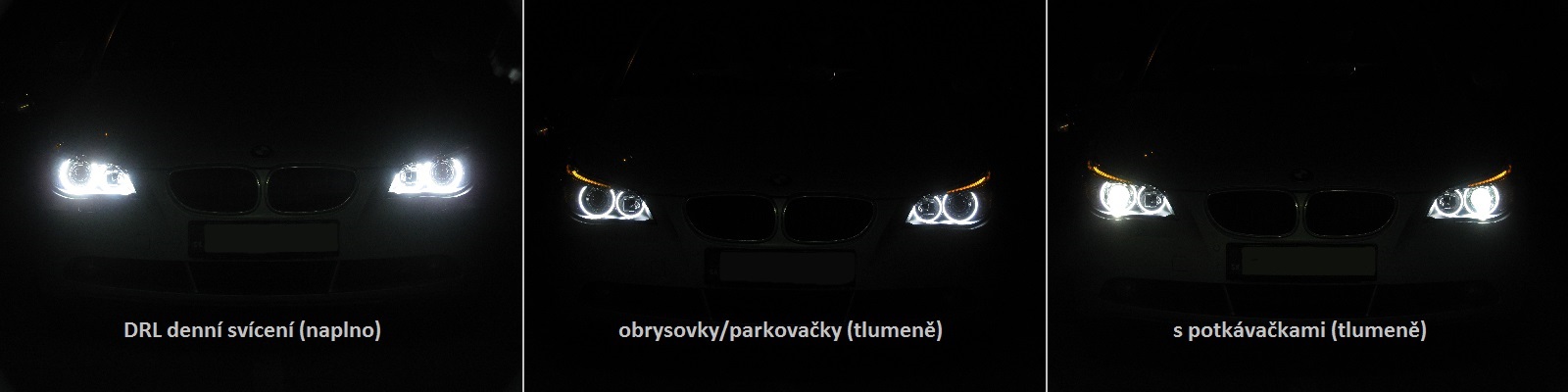 vícefunkční DRL včetně ztlumení při rozsvícení světel jako mají nové modely