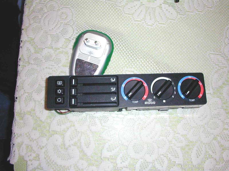 Předek panelu ventilace